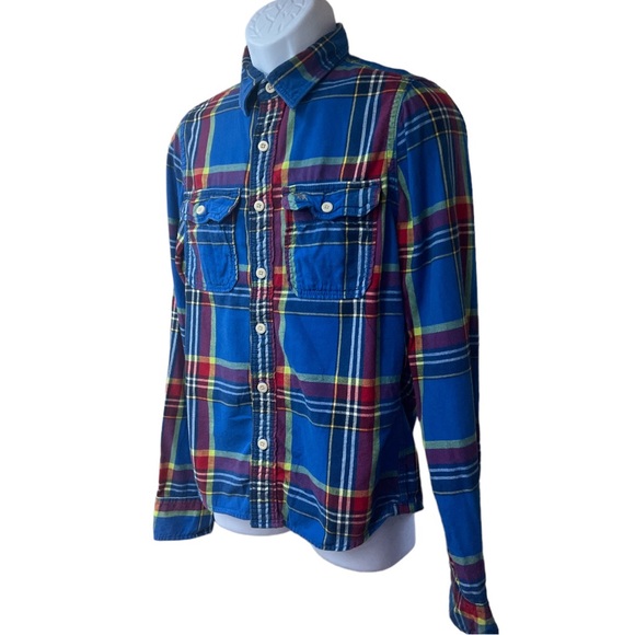 SzM Muscle Abercrombie & Fitch Long Sleeve Button Down - Picture 4 of 6